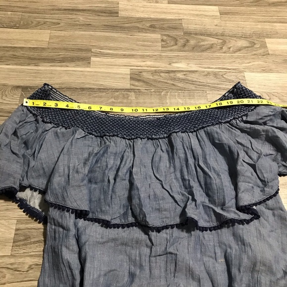 Lane Bryant Chambray Blue Blouse Top;18/20 women’s - Picture 5 of 9